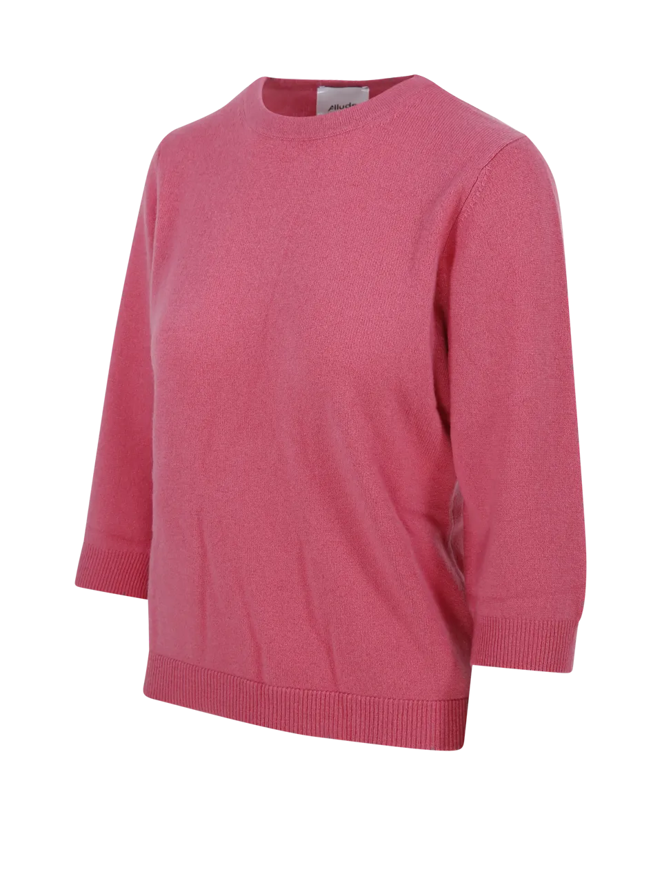 WOMAN ALLUDE ROSA CASHMERE RD-SWEATER 3/4