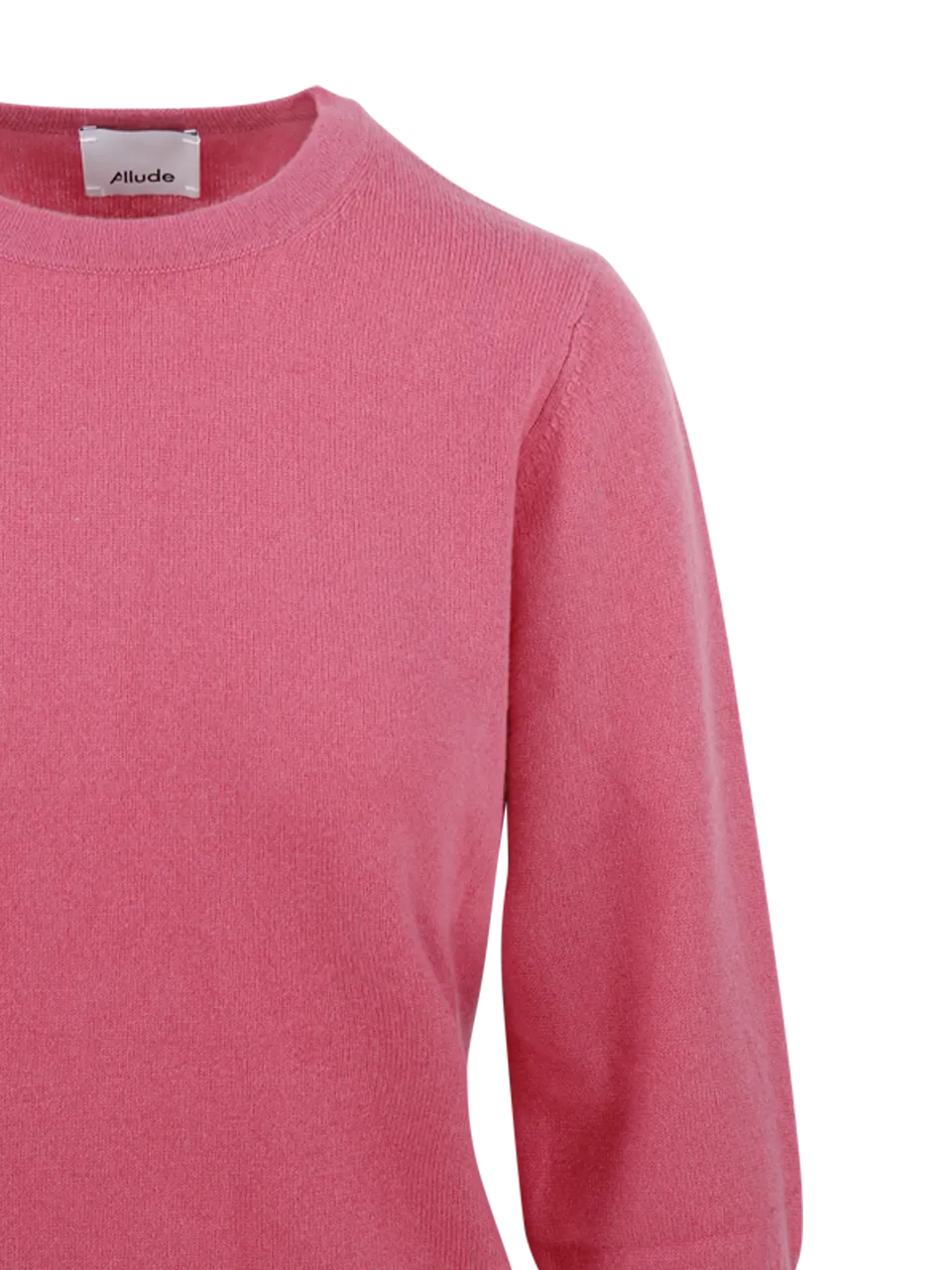 WOMAN ALLUDE ROSA CASHMERE RD-SWEATER 3/4