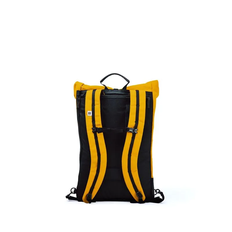 Zaino Meromero Mini Squamish (Tè Chai / Pelle nera)
