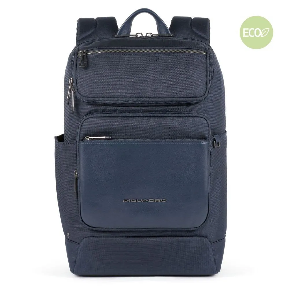 Zaino PIQUADRO Porta Pc 14 Collezione Macbeth Pelle e Tessuto CA5316S115 Blu