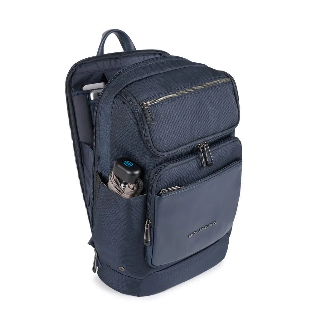 Zaino PIQUADRO Porta Pc 14 Collezione Macbeth Pelle e Tessuto CA5316S115 Blu
