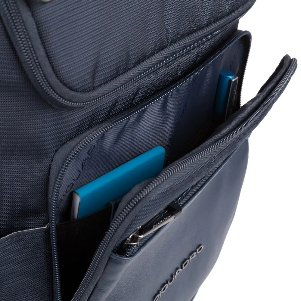 Zaino PIQUADRO Porta Pc 14 Collezione Macbeth Pelle e Tessuto CA5316S115 Blu